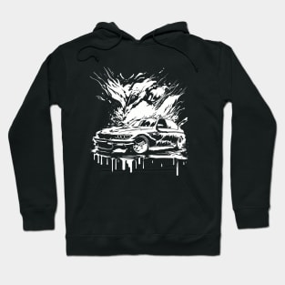 Car BMW. Dripping color. Trippy vibe Hoodie